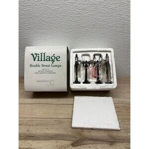 Department 56 Double Street Lamps Set Of 4 Battery Operated